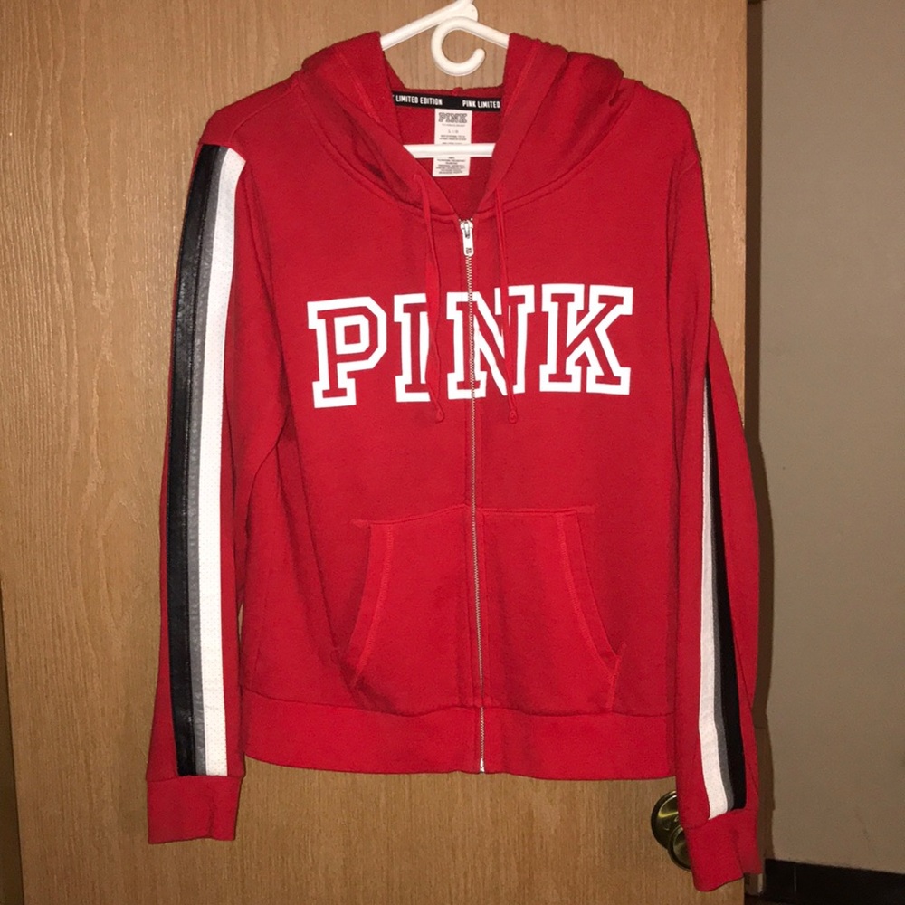 Pink zip up hoodie